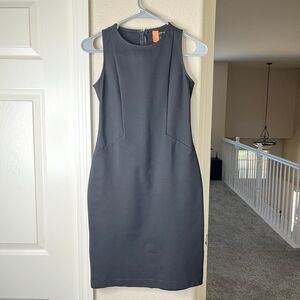 Women’s Banana Republic Sleeveless Midi Black Casual Dress Size 0P #400